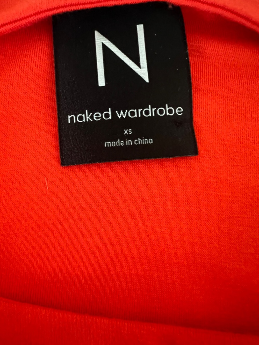 Naked Wardrobe Sleeveless Bodycon Dress in Poppy: XS - Picture 4 of 5